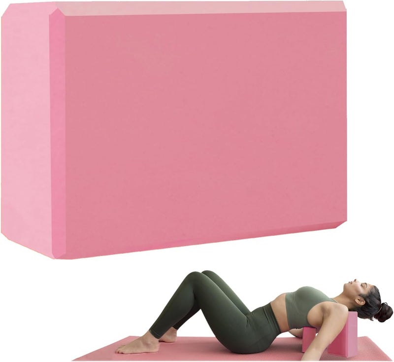 MBKHFLL Yoga Block - Supportive Latex-Free Eva Foam - Soft Non-Slip Surface with Beveled Edges for Yoga, Pilates, Meditation - Yoga Accessories for Stability, Balance, Deepen Stretches - Image 1